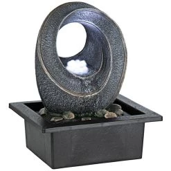 Infinite Nature Divine Tabletop Water Fountain -Garden Plant Store Infinite Nature Divine Tabletop Water Fountain Corner View 65559.1629297320
