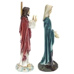 Italian-Style Jesus And Mary Sculptures -Garden Plant Store Italian Style Devotional Art Collection Jesus and Mary Sculptures Side View 83401.1637734933