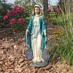 Italian-Style Jesus And Mary Sculptures -Garden Plant Store Italian Style Devotional Art Collection Mary Sculptures 58397.1637734927