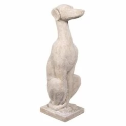 Italian Greyhound Art Deco Whippet Sentinel Dog Statue
