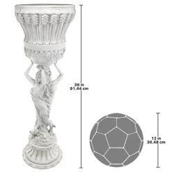 Les Filles Joyeuses Neoclassical Pedestal Urn Planter -Garden Plant Store Les Filles Joyeuses Neoclassical Pedestal Urn Planter Dimensions 30309.1629167710