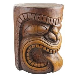 The Kanaloa Grand Tiki Sculptural Plant Stands -Garden Plant Store Lono Tongue Grand Tiki Sculptural Plant Stand Side View 30628.1637740100