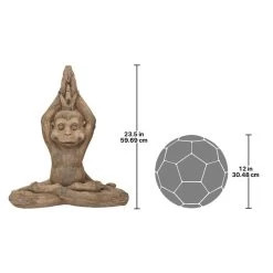Monkey Mantra Zen Animal Statue -Garden Plant Store Monkey Mantra Zen Animal Statue Dimensions 91794.1631568246