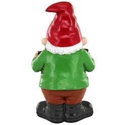 Attitude Unwelcome Garden Gnome Statue -Garden Plant Store Mr. Bad Attitude Unwelcoming Garden Gnome Statue rear view 39566.1654576042