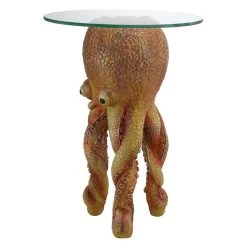 Ollie Octopus Glass Sculptural Plant Stand -Garden Plant Store Ollie Octopus Glass Sculptural Plant Stand Side View 62728.1629074042
