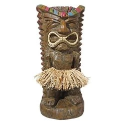 Pau Hana Hawaiian Tiki Totem Statue -Garden Plant Store Pau Hana Hawaiian Tiki Totem Statue Front View 47717.1636760262