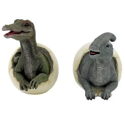 Prehistoric Dinosaur Egg Hatchling Garden Statues -Garden Plant Store Prehistoric Dinosaur Egg Hatchling Garden Statues Front View 01022.1636080396