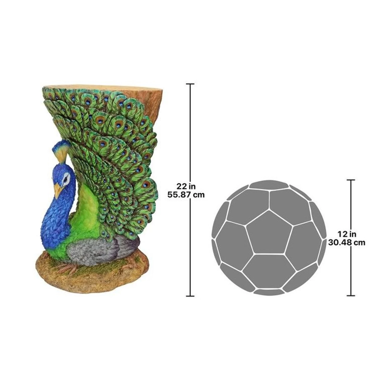 Provocative Peacock Sculptural Garden Table 8 Provocative Peacock Sculptural Garden Table - Image 6