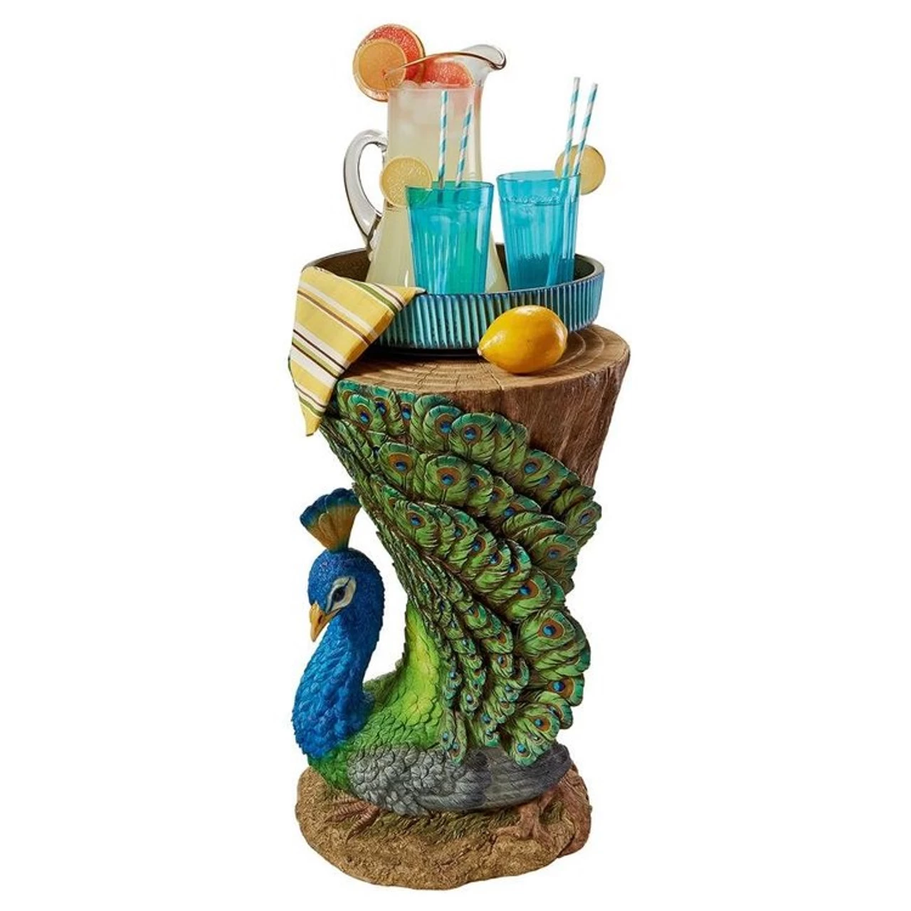 Provocative Peacock Sculptural Garden Table 4 Provocative Peacock Sculptural Garden Table - Image 2