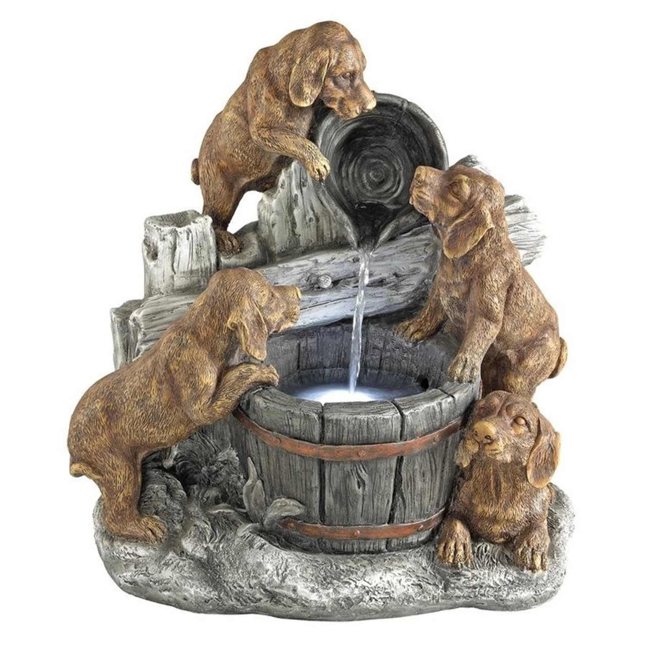 Puppy Pail Pour Dog Garden Fountain 5 Puppy Pail Pour Dog Garden Fountain - Image 3