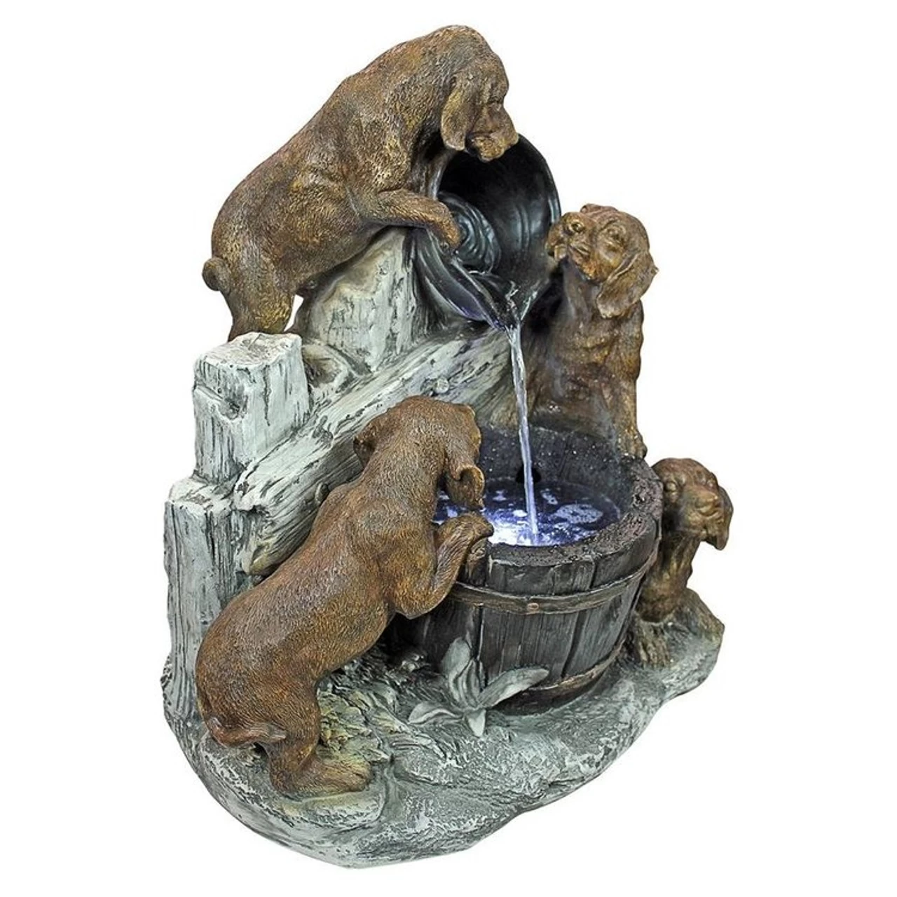 Puppy Pail Pour Dog Garden Fountain 7 Puppy Pail Pour Dog Garden Fountain - Image 5