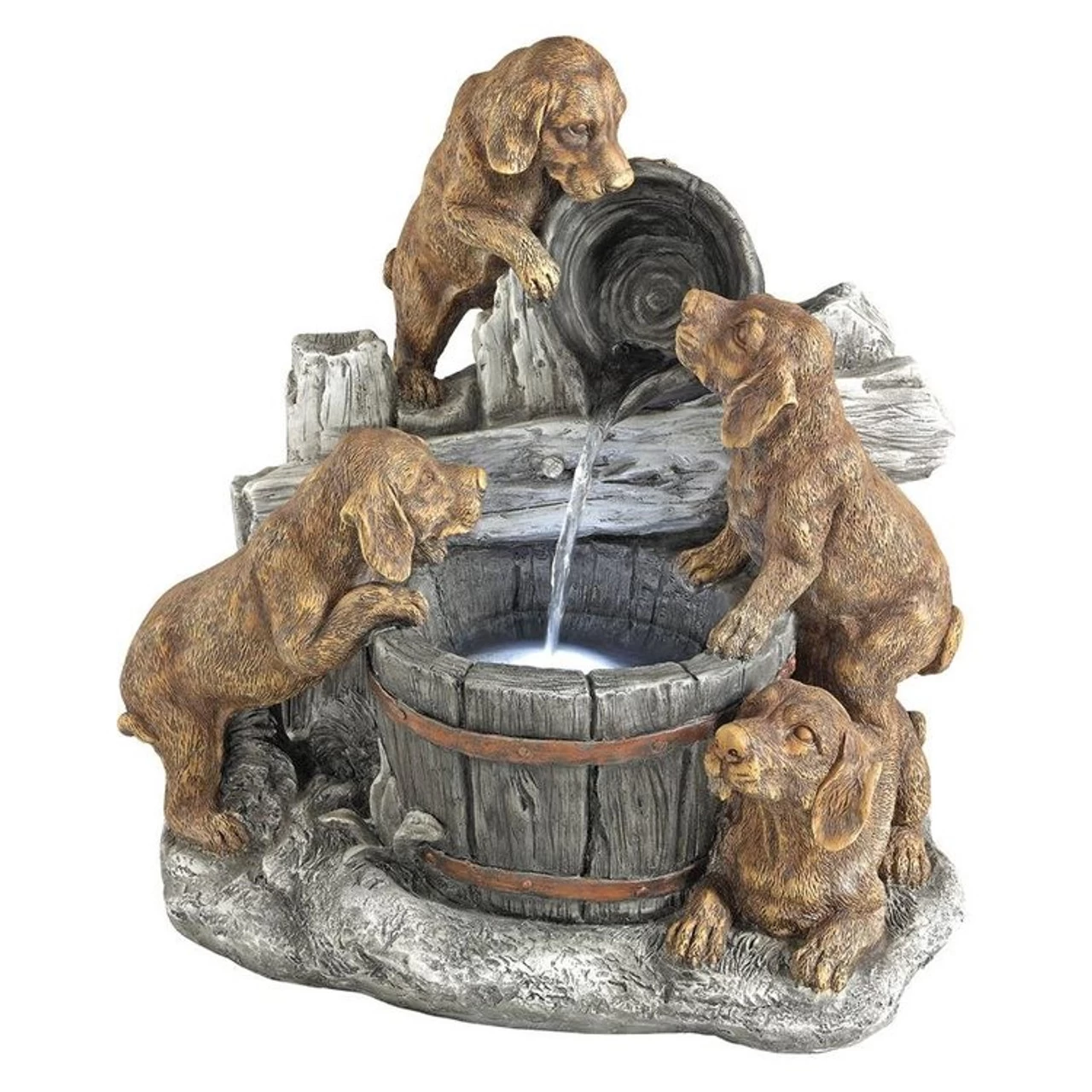 Puppy Pail Pour Dog Garden Fountain 4 Puppy Pail Pour Dog Garden Fountain - Image 2