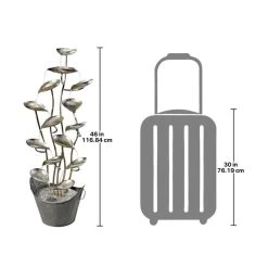 Rain Forest Leaves Metal Water Fountain 7 Rain Forest Leaves Metal Water Fountain -Garden Plant Store Rain Forest Leaves Metal Water Fountain Dimensions 78374.1629162538