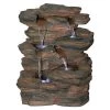 Ramrod Bluffs Cascading Waterfall Illuminated Tabletop Water Fountain -Garden Plant Store Ramrod Bluffs Cascading Waterfall Illuminated Tabletop Water Fountain 71250.1629166421