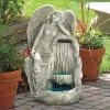 Resting Grace Angel Garden Fountain -Garden Plant Store Resting Grace Angel Garden Fountain on the Patio Garden 27523.1629143638