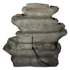 Ribbon Ridge Cascading Waterfall Illuminated Garden Fountain 11 Ribbon Ridge Cascading Waterfall Illuminated Garden Fountain -Garden Plant Store Ribbon Ridge Cascading Waterfall Illuminated Garden Fountain Rear View 05959.1629301807