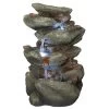 Rocky Range Pass Cascading Waterfall Illuminated Tabletop Water Fountain 1 Rocky Range Pass Cascading Waterfall Illuminated Tabletop Water Fountain -Garden Plant Store Rocky Range Pass Cascading Waterfall Illuminated Tabletop Water Fountain 79329.1629301459