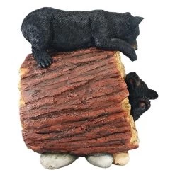 Rough Play Bear Cubs Garden Statue -Garden Plant Store Rough Play Bear Cubs Garden Statue Side View 96351.1630007814