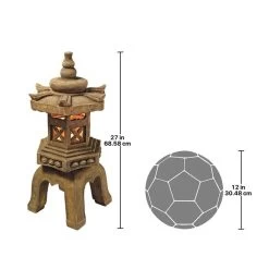 Sacred Pagoda Lantern Illuminated Statue -Garden Plant Store Sacred Pagoda Lantern Illuminated Statues Dimensions 11542.1636903064