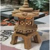 Sacred Pagoda Lantern Illuminated Statue -Garden Plant Store Sacred Pagoda Lantern Illuminated Statues 81698.1636903051
