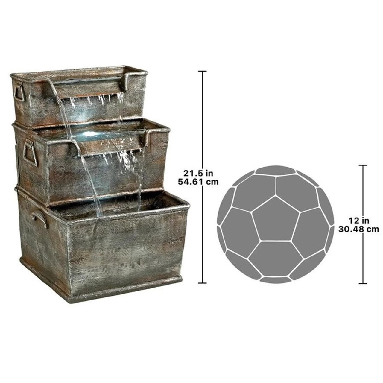 Saddle Mountain Cascading Garden Fountain 5 Saddle Mountain Cascading Garden Fountain - Image 3