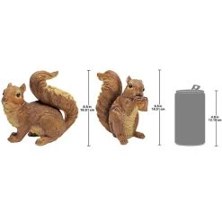 Scamper And Chomper, The Woodland Squirrel Statues -Garden Plant Store Scamper and Chomper the Woodland Squirrel Statues Dimensions 76044.1637376458