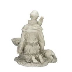St. Francis Feeds The Animals Garden Statue -Garden Plant Store St. Francis Feeds the Animals Garden Statue Rear View 39167.1631069252