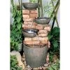 Stacked Bricks Cascading Garden Fountain -Garden Plant Store Stacked Bricks Cascading Water Fountain in the Garden 11674.1629231820