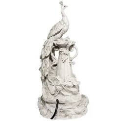 Staverden Castle Peacock Water Fountain -Garden Plant Store Staverden Castle Peacock Water Fountain Rear View 83092.1629147121