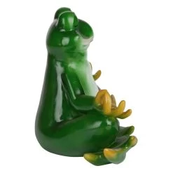 Strike A Pose Zen Yoga Frog Statue -Garden Plant Store Strike a Pose Zen Yoga Frog Statue Side View 72426.1636635516