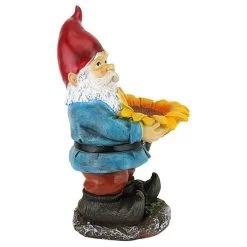Sunflower Sammy Garden Gnome Statue -Garden Plant Store Sunflower Sammy Garden Gnome Statue Other Side 35249.1629646953