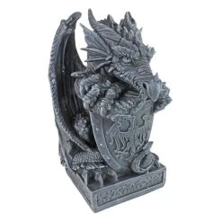 The Arthurian Dragon Statues 10 The Arthurian Dragon Statues -Garden Plant Store The Arthurian Dragon Statues Shield Othr View 95833.1637398972