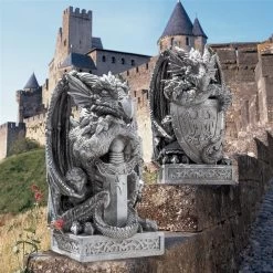 The Arthurian Dragon Statues