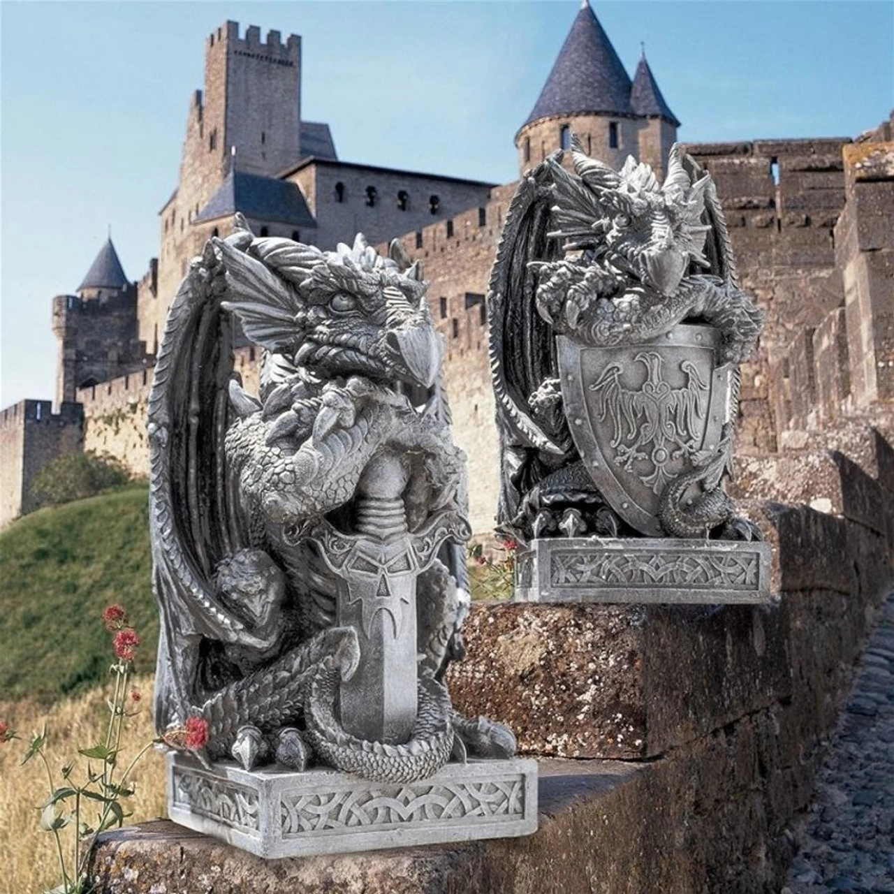 The Arthurian Dragon Statues 3 The Arthurian Dragon Statues