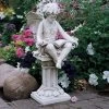 The British Reading Fairy Garden Statue -Garden Plant Store The British Reading Fairy Garden Statue Next To Plants 05699.1629392540