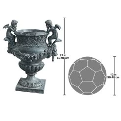 The Duval Double Cherub Cast Bronze Garden Urn Planter -Garden Plant Store The Duval Double Cherub Cast Bronze Garden Urn Planter Dimensions 94359.1629215843