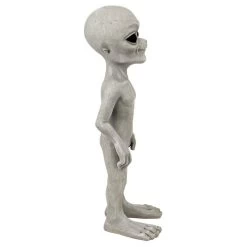 The Out-of-this-World Alien Extra Terrestrial Statue -Garden Plant Store The Out of this World Alien Extra Terrestrial Statues Side View 37711.1637819825