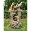Tree Squirrel Cascading Sculptural Water Fountain -Garden Plant Store Tree Squirrel Cascading Sculptural Water Fountain in the Garden 90403.1629229676