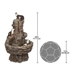 Tres Amigos Playful Otter Cascading Garden Fountain -Garden Plant Store Tres Amigos Playful Otter Cascading Garden Fountain Dimensions 25863.1629165510
