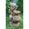 Turtle Cove Cascading Sculptural Water Fountain -Garden Plant Store Turtle Cove Cascading Sculptural Water Fountain Bird Bath 19745.1629230027