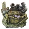 Urns And Barrel Cascading Waterfall Illuminated Garden Fountain -Garden Plant Store Urns and Barrel Cascading Waterfall Illuminated Garden Fountain 68433.1629302462