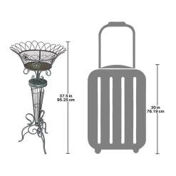 Victorian Basketweave Metal Fern Garden Planter 9 Victorian Basketweave Metal Fern Garden Planter -Garden Plant Store Victorian Basketweave Metal Fern Garden Planter Dimensions 05729.1629170206