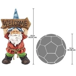 Welcoming Willie Garden Gnome Statue -Garden Plant Store Welcoming Willie Garden Gnome Greeter Statue dimensions 24796.1654578389