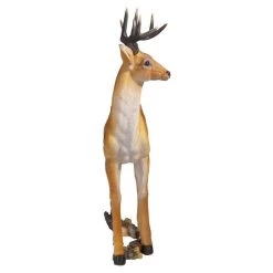 Woodland Buck Deer Statue 12 Woodland Buck Deer Statue -Garden Plant Store Woodland Buck Deer Statue Front View 10899.1629902763
