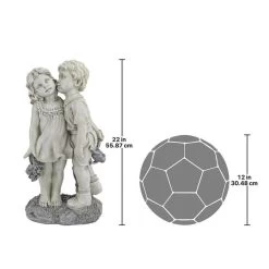 Young Sweethearts: Kissing Children Garden Statue 15 Young Sweethearts: Kissing Children Garden Statue -Garden Plant Store Young Sweethearts Kissing Children Garden Statue Dimensions 32840.1631820771