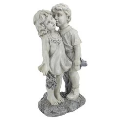 Young Sweethearts: Kissing Children Garden Statue 11 Young Sweethearts: Kissing Children Garden Statue -Garden Plant Store Young Sweethearts Kissing Children Garden Statue 83043.1631820761