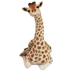 Zari The Resting Giraffe Statue: Medium -Garden Plant Store Zari the Resting Giraffe Statue Medium Front View 09509.1629310131