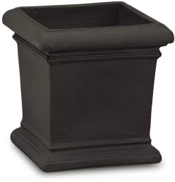 Dorchester Square Planter -Garden Plant Store dorchester planters caviar black ref 94 64670.1498782402